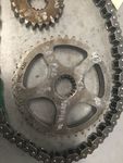 Chain & Sprocket Ski-doo 2000 Formula 500 Snowmobile # 504148600, 50078400