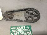 Chain & Sprockets Ski-doo 2001 MXZ 600 Snowmobile # 504151859, 504139700