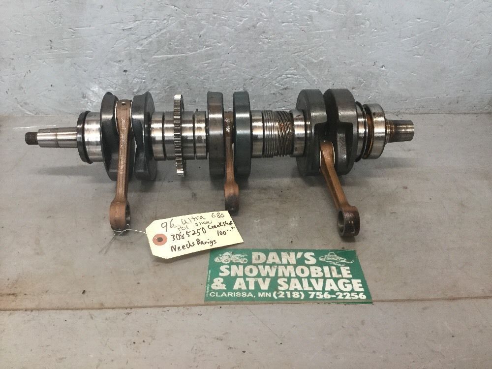 Crankshaft Polaris 96 Ultra 680 Snowmobile # 3085250 Needs Bearings