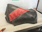 Gas Tank Cover Black & Red Polaris Indy 400 Snowmobile # 2681325