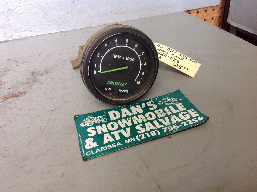 Tachometer Gauge # 0620-070 Arctic Cat 1992 EXT 550 EFI Snowmobile